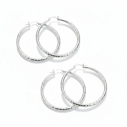 üéâBUY 1 GET 1 FREEüéÅDiamond-Cut Hoop Earrings for Women ‚Äì Elegant, Sparkling üíé