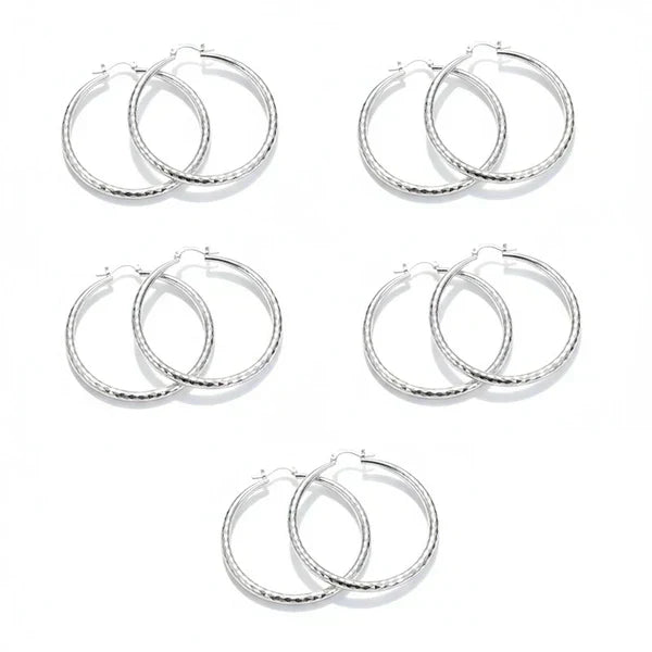 üéâBUY 1 GET 1 FREEüéÅDiamond-Cut Hoop Earrings for Women ‚Äì Elegant, Sparkling üíé