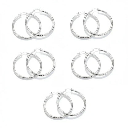 üéâBUY 1 GET 1 FREEüéÅDiamond-Cut Hoop Earrings for Women ‚Äì Elegant, Sparkling üíé