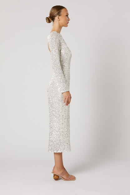 Quest Long Sleeve Dress - White