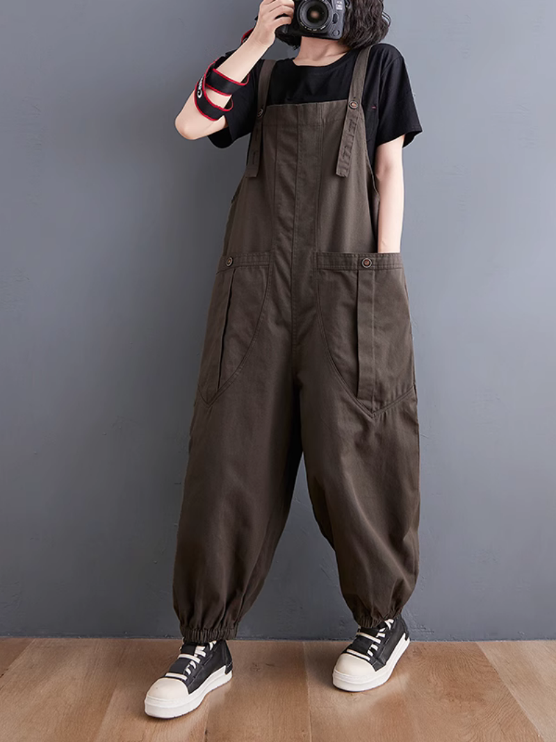 Solid Color Overalls - Comfy Everyday Fit | Eva Trends
