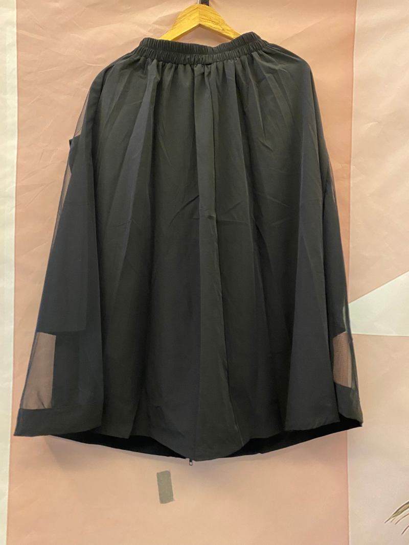 Women's Daily Wear Zipper Large Pockets Front Skirt