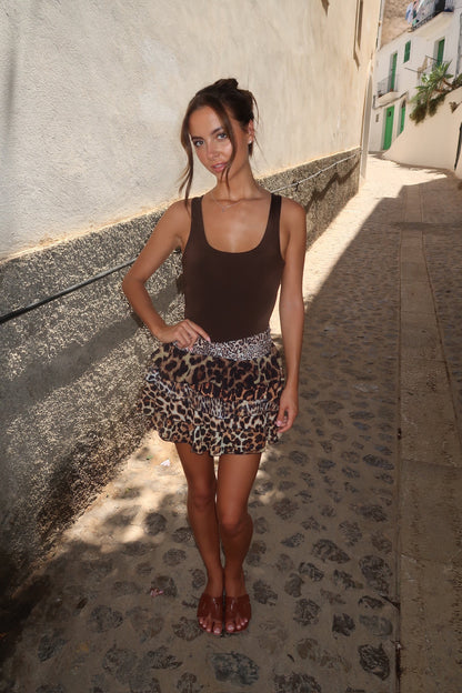 Rara Mini Skirt | Leopard