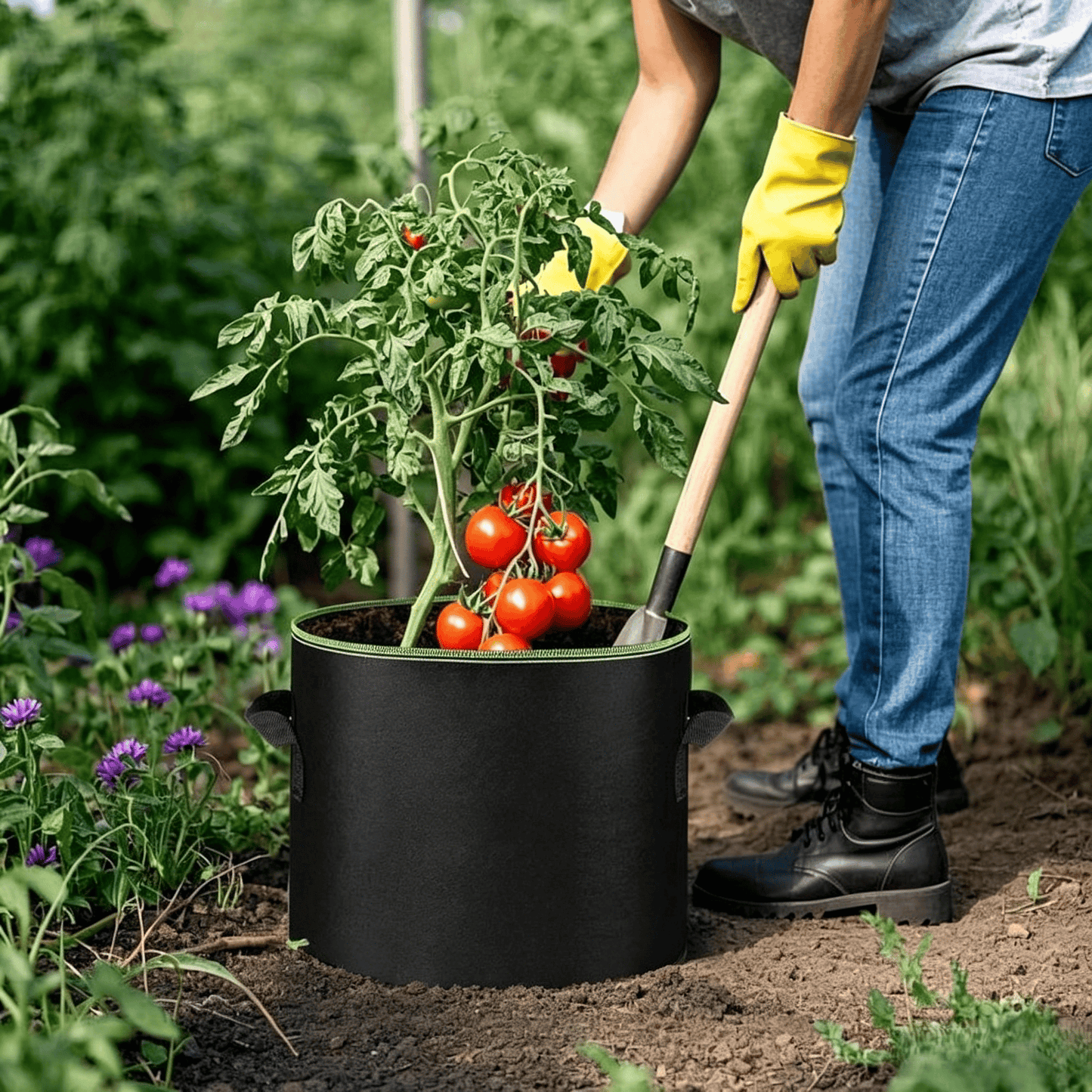 üå± Gallon Grow Bags ‚Äì Heavy Duty Aeration Fabric Pots with Handles for Vegetables, Flowers & Fruits ü™¥
