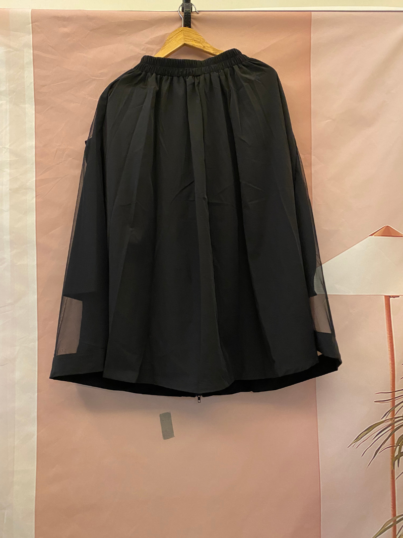 Women's Daily Wear Zipper Large Pockets Front Skirt