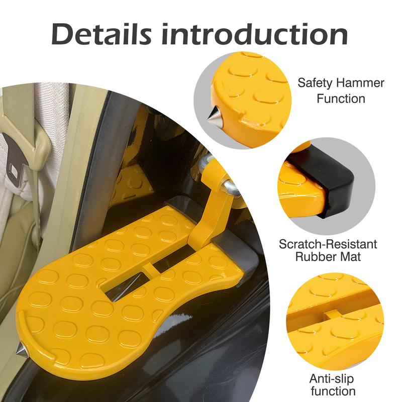 Dailyardtool¬Æ Count SUV Roof Step Assist, Car Door Hook-On Foot Pedal