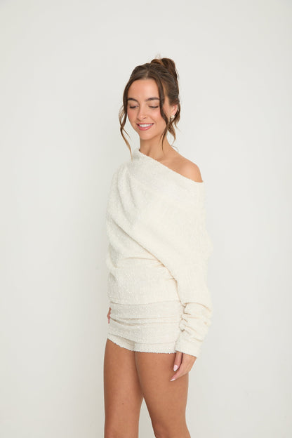 Lily One Shoulder Jumper | Cream