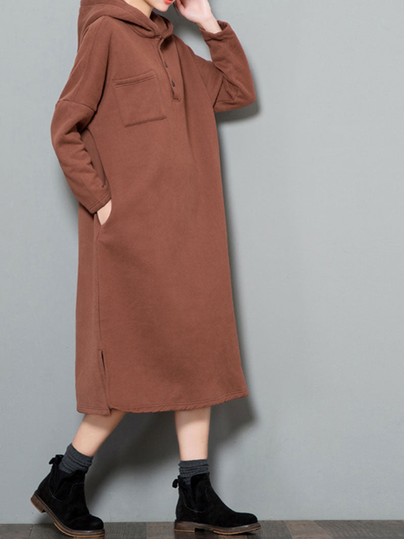 Chic Hooded Sweater Dress for Women | Eva Trends