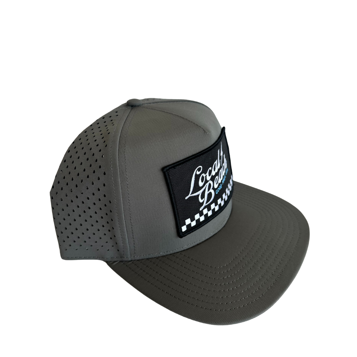 Local Beach Check Mesh Tech Trucker
