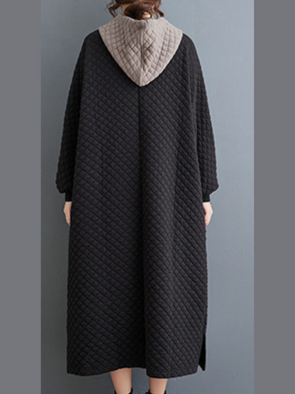 Stylish Women's A Line Hooded Dress | Eva Trends