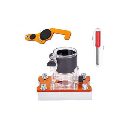 Dailyardtool¬Æ 2-in-1 Woodworking Trimmer Slotting Auxiliary Positioning Bracket