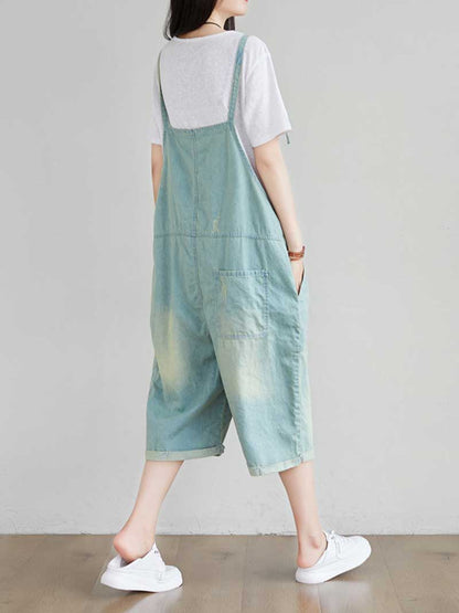 Light-Blue Denim Overalls - Adjustable & Comfortable Fit | Eva Trends