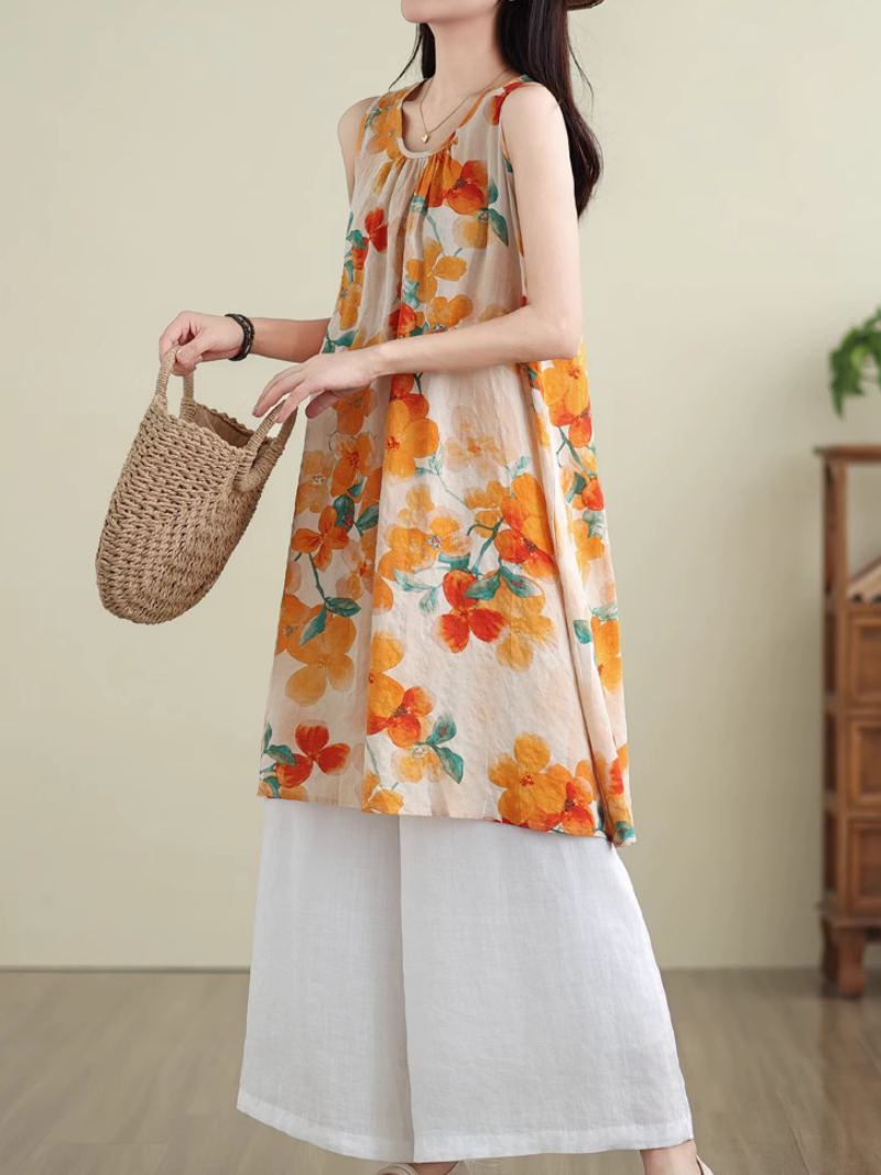 Floral Printed Women's Casual Midi Dress | Eva Trends