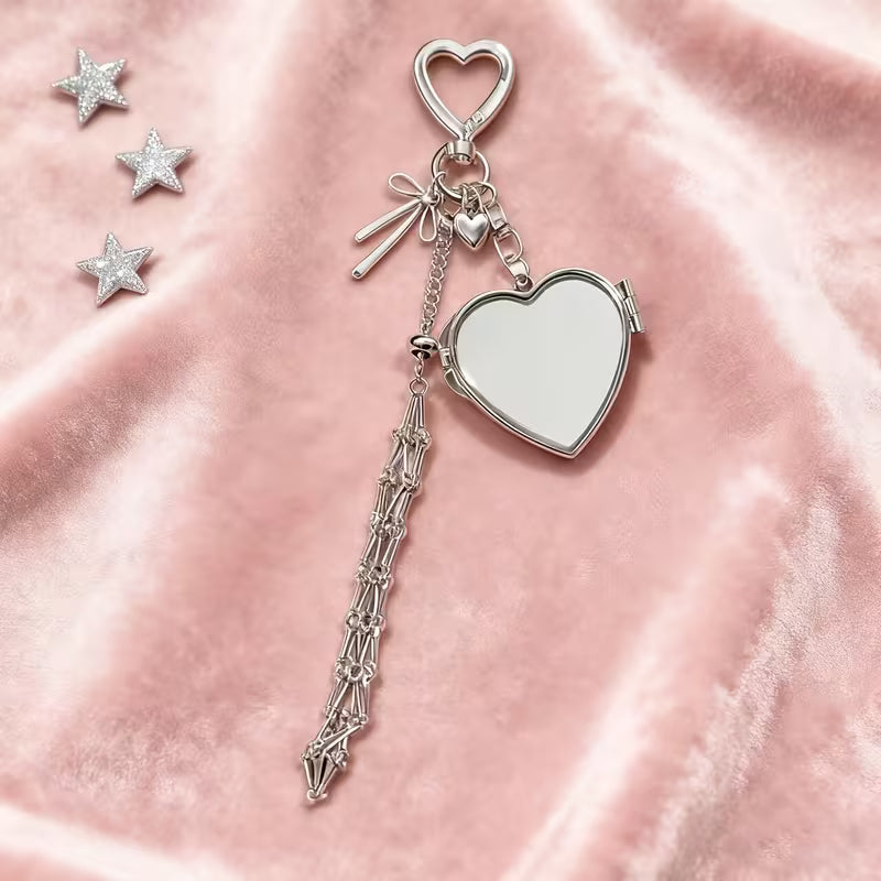 üî•‚ú®Lipstick Holder Keychain with Mirror
