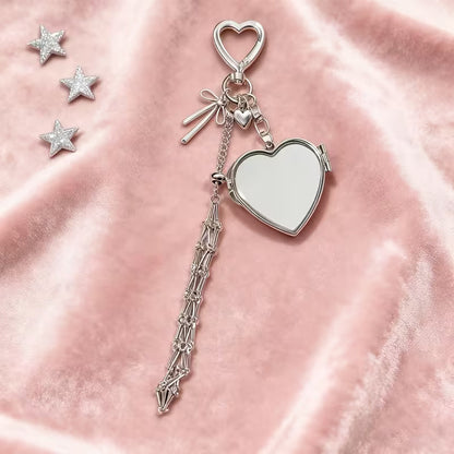 üî•‚ú®Lipstick Holder Keychain with Mirror