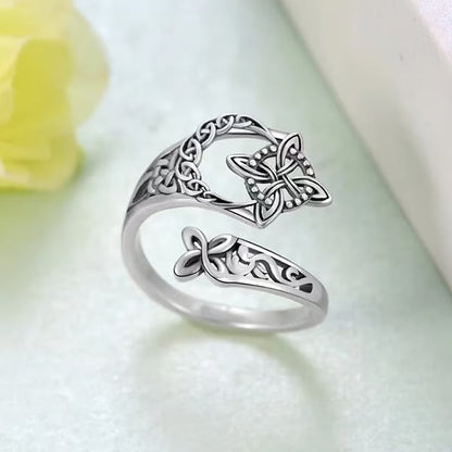 üß°Celtic Knot Open Ring‚ú®