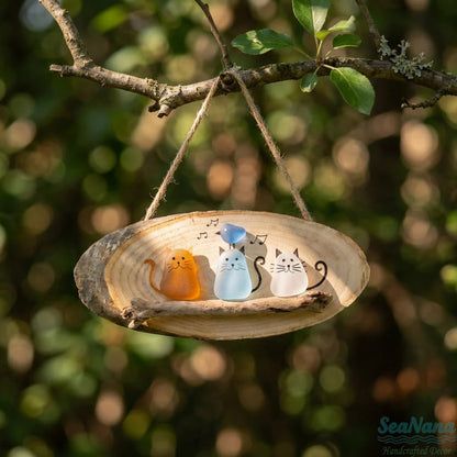 üòª Super Cute Sea Glass Cat Wall Hanging üíï‚ú®üêæ
