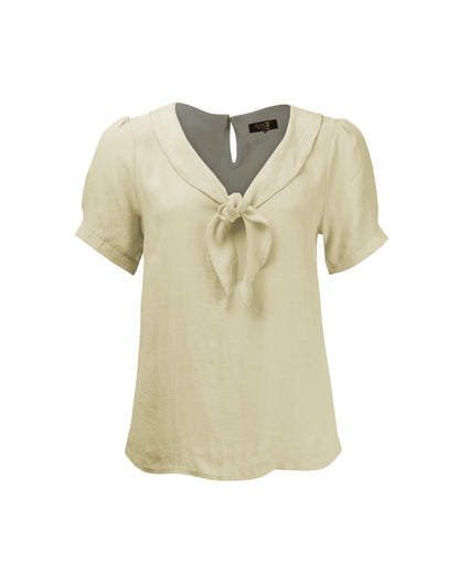 1930s Shawl Blouse - Antique Cream
