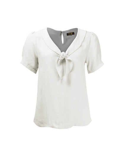 1930s Shawl Blouse - Ivory