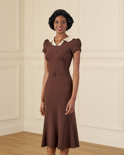 1930s Ginger Dress - Brown