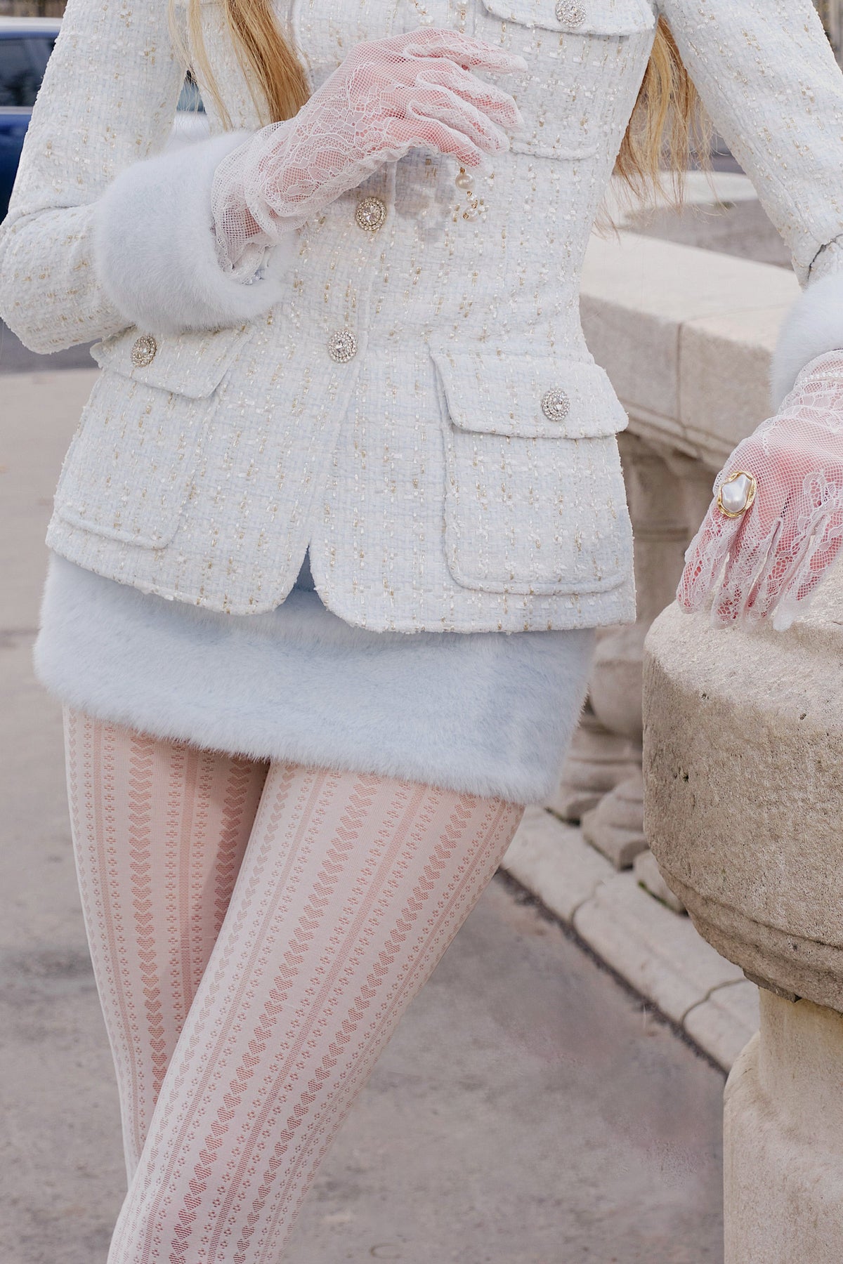 Lapin Faux Fur Skirt