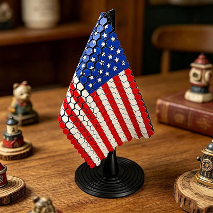 Flag Chain Mail Patriotic Desk Decor