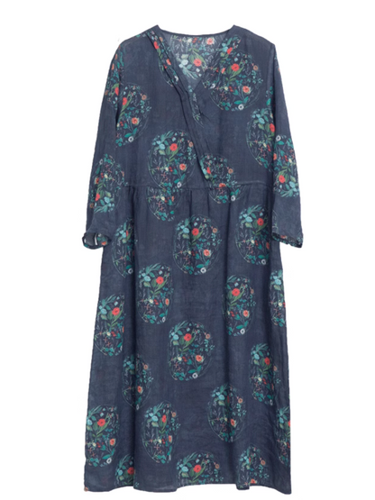Women's Chic Comfort Spring Loose Printed A-Line Dress