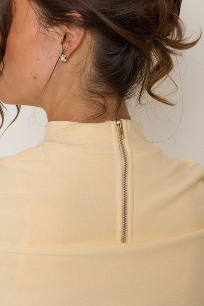 Lydia Ruched Sleeve Top | Butter Yellow