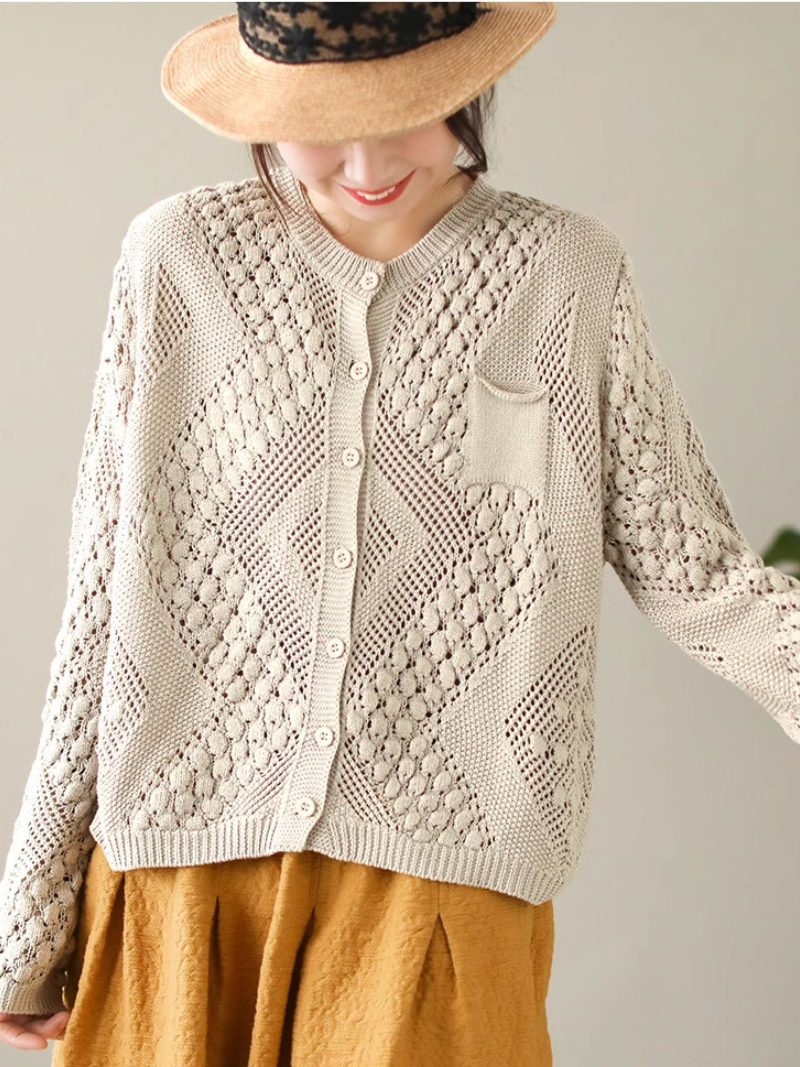 Women's Comfortable Daily Wear Crew Neck Loose Sweater