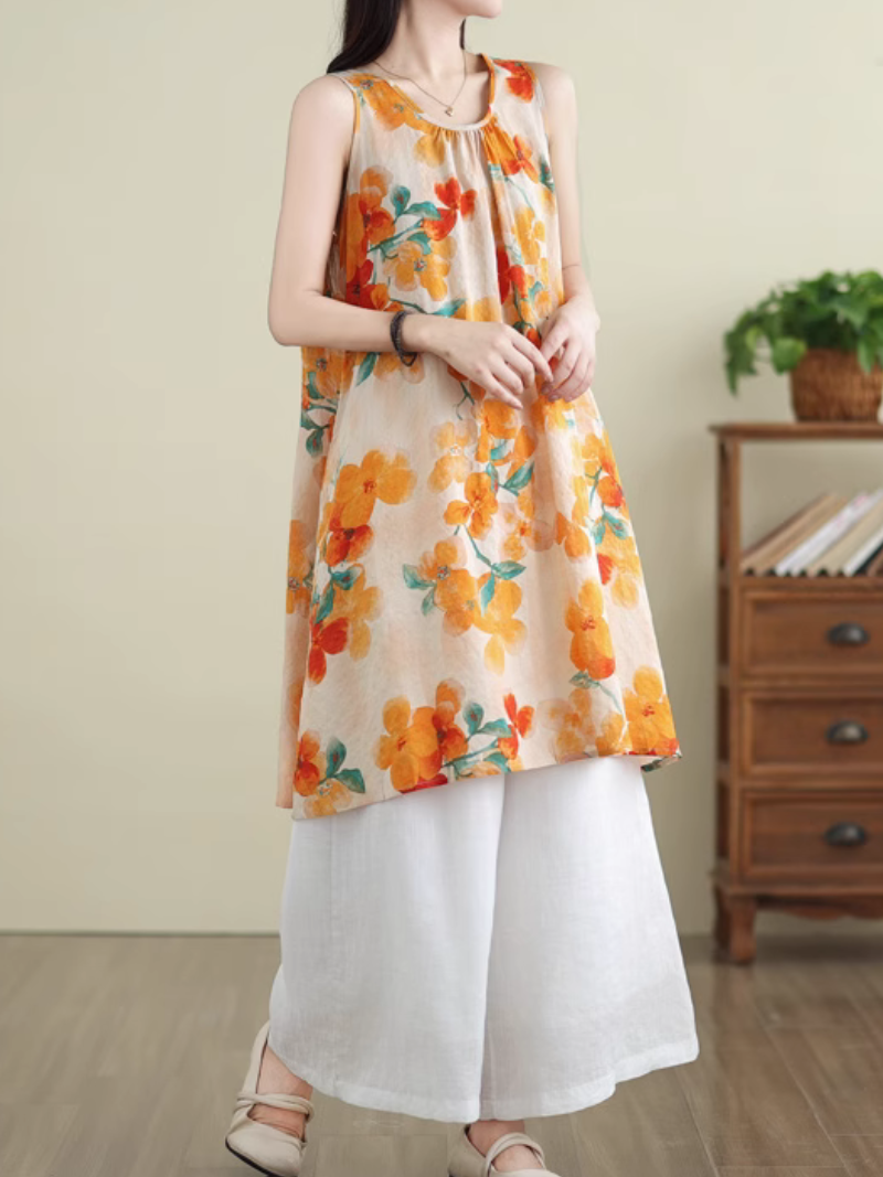Floral Printed Women's Casual Midi Dress | Eva Trends