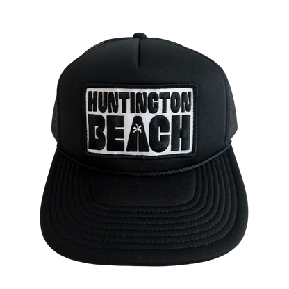 Huntington Beach Palm Patch Trucker Hat