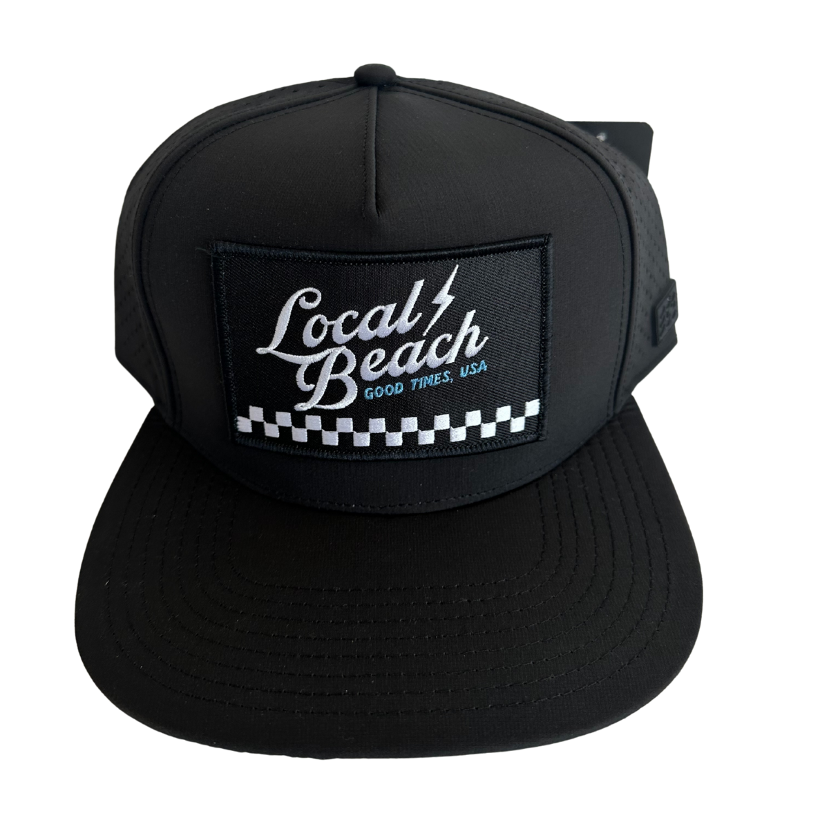 Local Beach Check Mesh Tech Trucker
