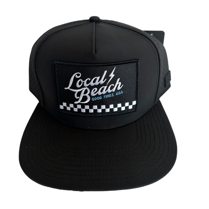Local Beach Check Mesh Tech Trucker