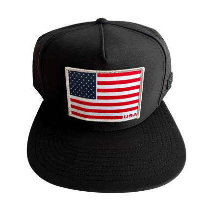American Flag USA Mesh Tech Trucker