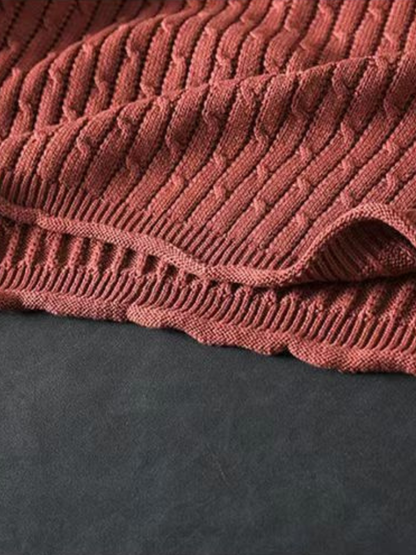 Chic Textured Women's Cotton Sweater | Eva Trends