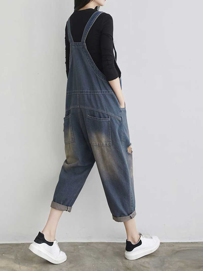 Denim Ripprd Overalls for Women - Stylish & Comfy | Eva Trends