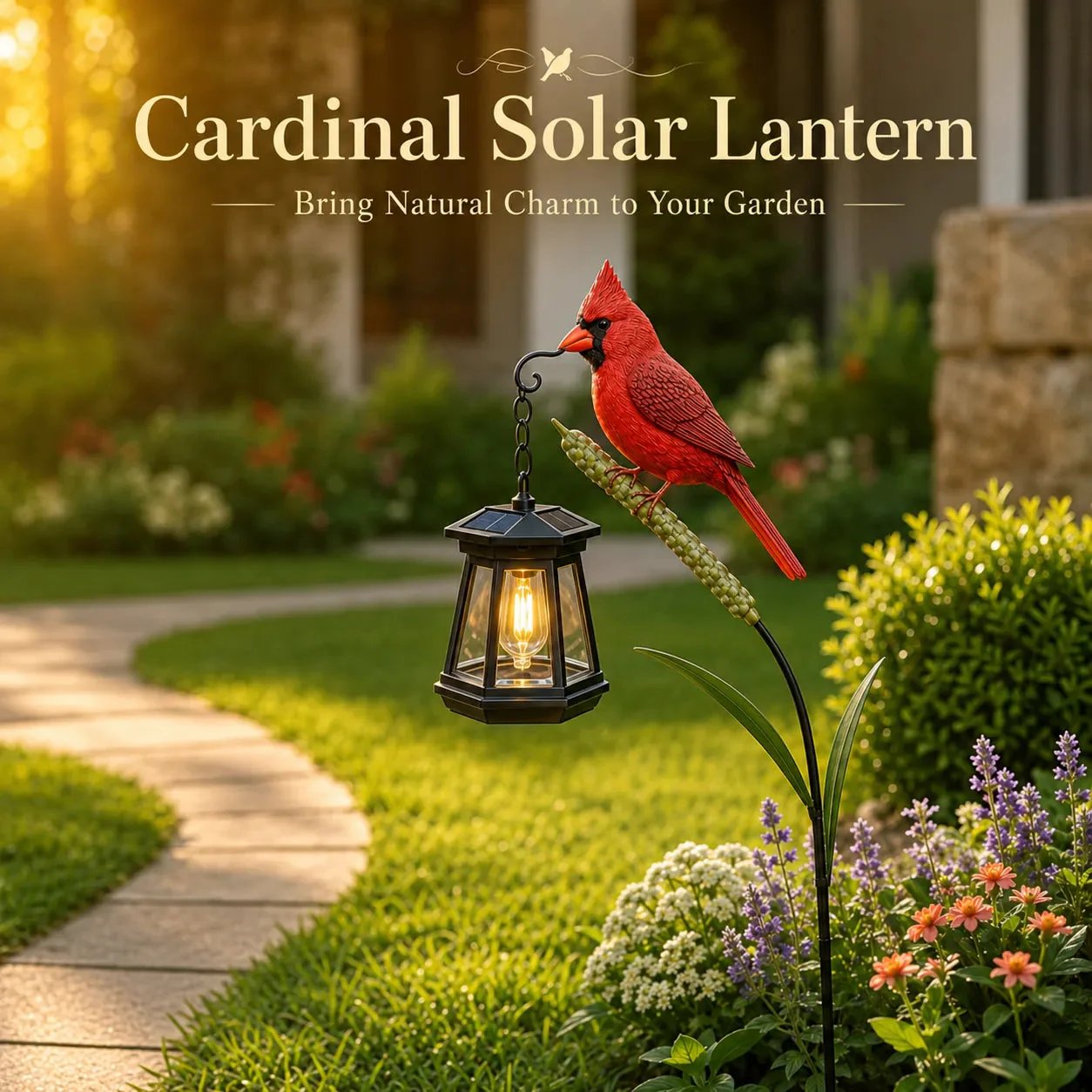 üê¶ Cardinal Solar Light‚ÄîA Beautiful Garden Light That Feels Full of Life