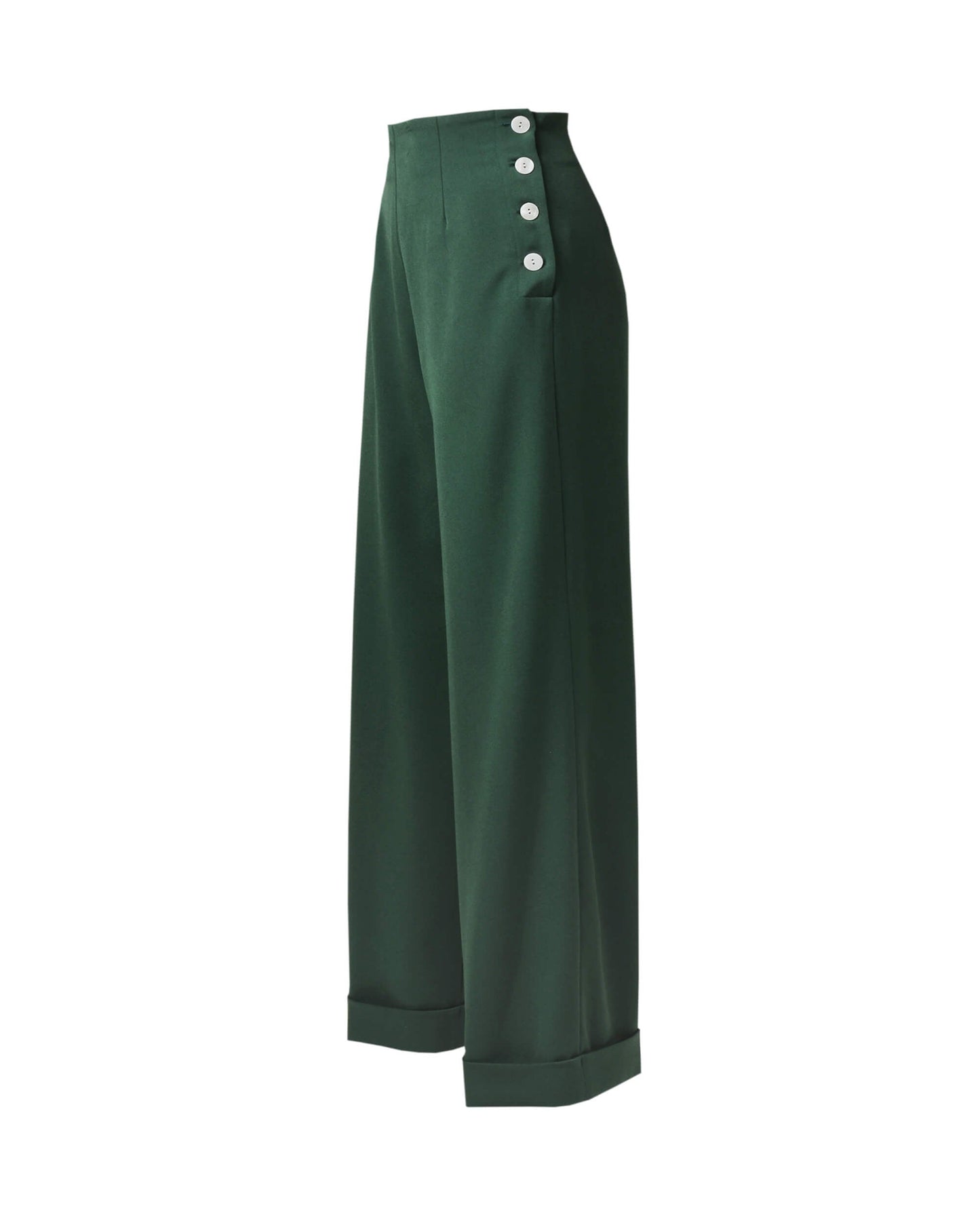1940s Swing Trousers - Bottle Green