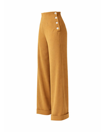 1940s Swing Trousers - Camel