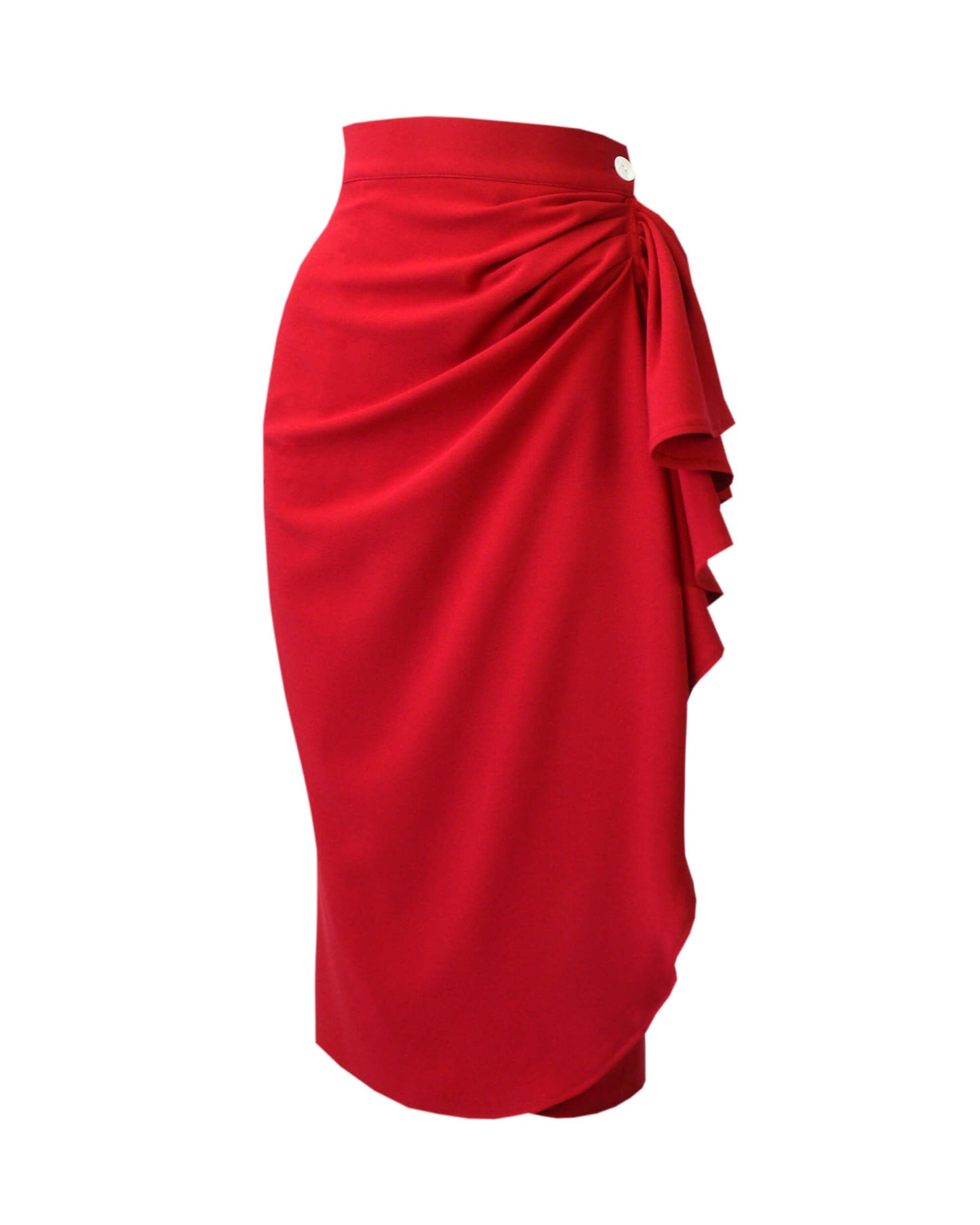 1940s Waterfall Skirt - Red