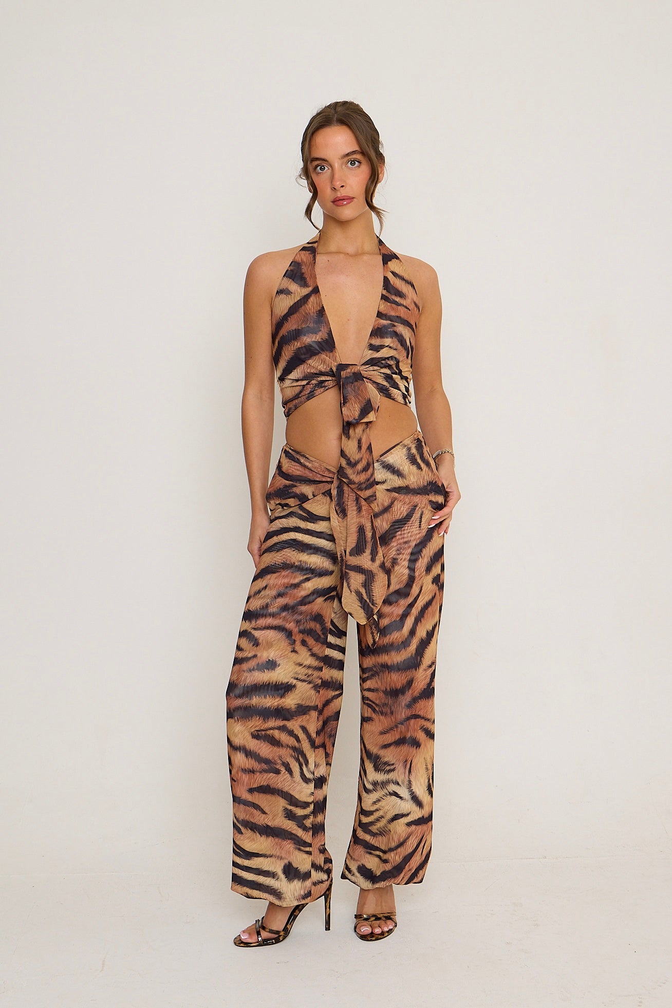 Kasey Mesh Trousers | Tiger