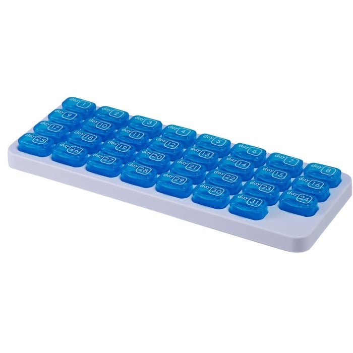 üí™31-Day Detachable Monthly Pill Organizer