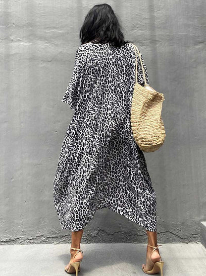 Tie-Dye Print Different Colors Rayon Long Length Gown Kimono Duster Robe