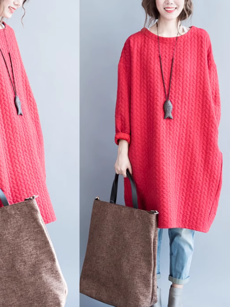 Cozy Mid-Length Women's Sweater | Eva Trends