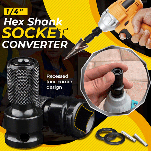 üí• 1/4" Hex Shank Socket Converter ‚Äì 1/2" to 1/4", Quick Release ‚öôÔ∏è