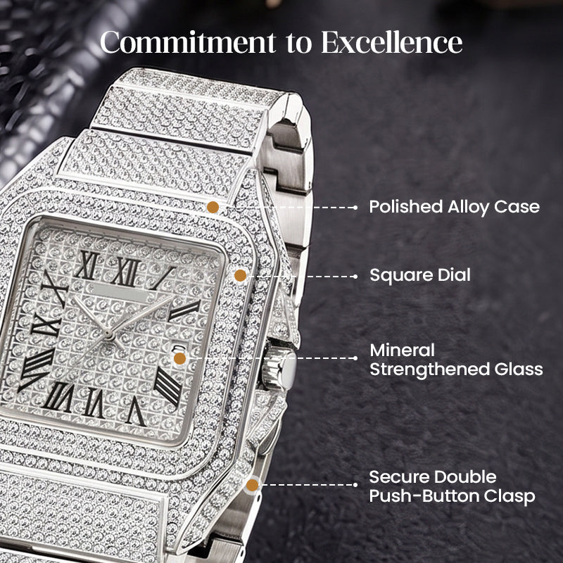 ‚ú®Luxury Square Rhinestone Watch ‚Äì Elegant Sparkle for Every Occasion‚ú®