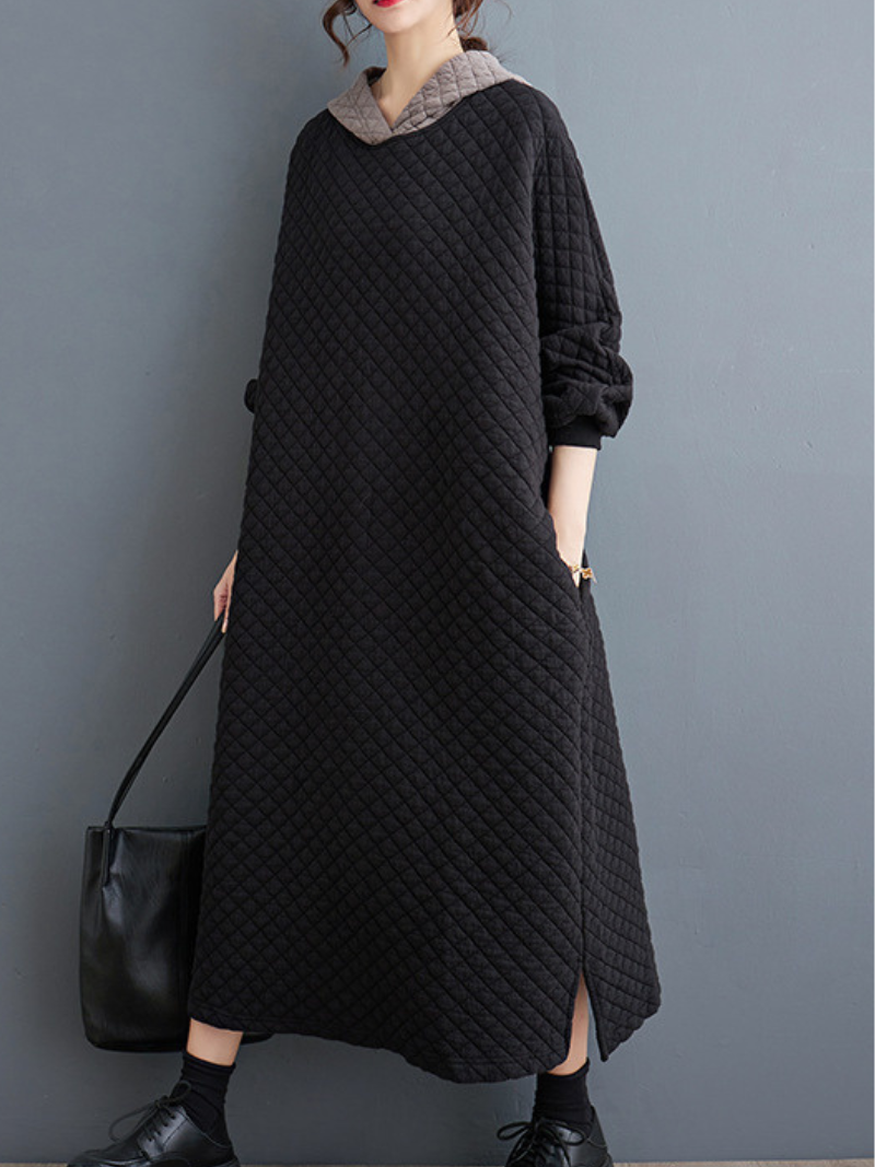 Stylish Women's A Line Hooded Dress | Eva Trends