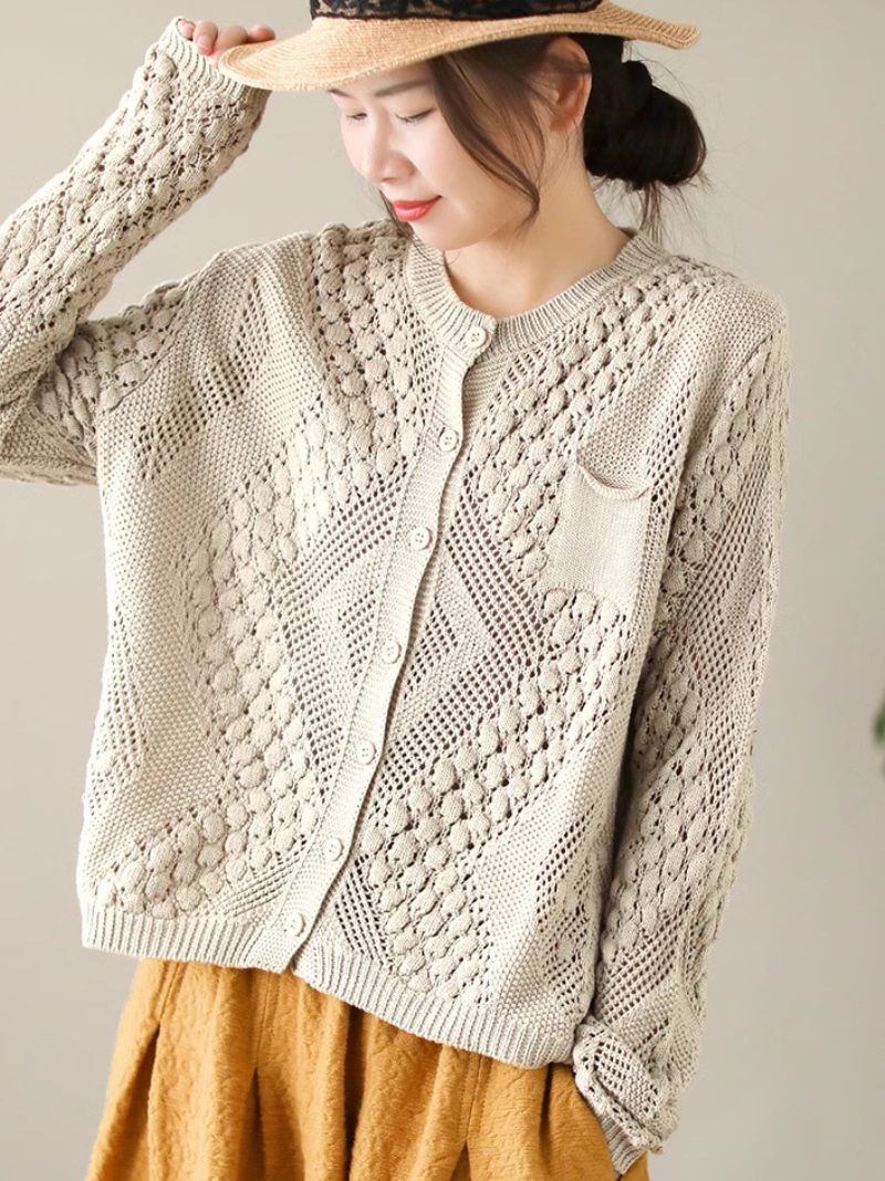 Women's Comfortable Daily Wear Crew Neck Loose Sweater