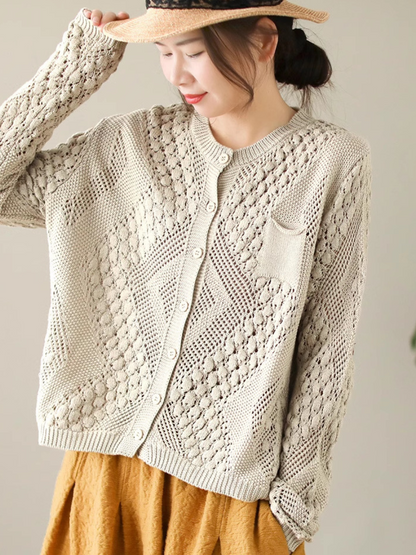 Women's Comfortable Daily Wear Crew Neck Loose Sweater