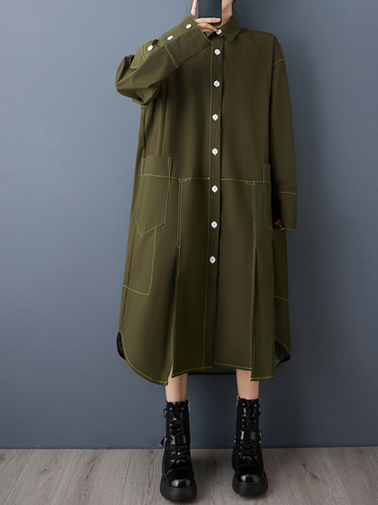 Chic Style Relaxed Fit Women's Shirt Dress | Eva Trends
